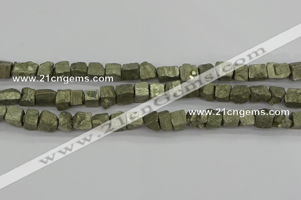 CPY808 15.5 inches 8*10mm - 10*12mm nuggets pyrite beads