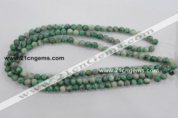 CQJ02 15.5 inches 6mm round Qinghai jade beads wholesale