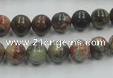 CRA01 15.5 inches 8mm round natural rainforest agate gemstone beads