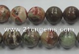 CRA03 15.5 inches 12mm round natural rainforest agate gemstone beads