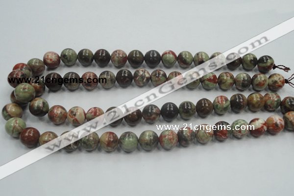 CRA03 15.5 inches 12mm round natural rainforest agate gemstone beads