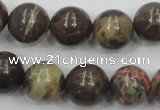 CRA05 15.5 inches 16mm round natural rainforest agate gemstone beads