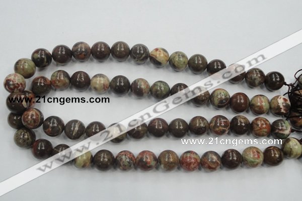 CRA05 15.5 inches 16mm round natural rainforest agate gemstone beads