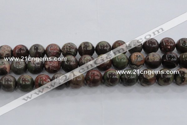 CRA117 15.5 inches 20mm round rainforest agate beads