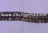 CRA120 15.5 inches 4mm round matte rainforest agate beads