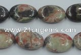 CRA15 15.5 inches 13*18mm oval natural rainforest agate beads