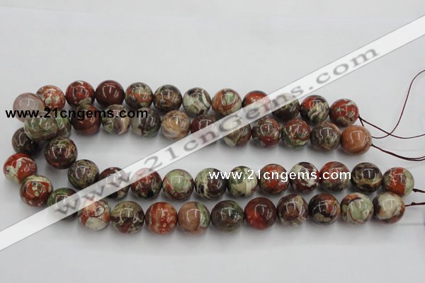 CRA154 15.5 inches 16mm round rainforest agate beads wholesale