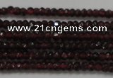 CRB100 15.5 inches 2*3.5mm faceted rondelle red garnet gemstone beads