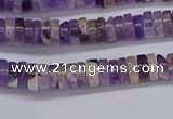 CRB1005 15.5 inches 2*4mm heishi dogtooth amethyst beads wholesale