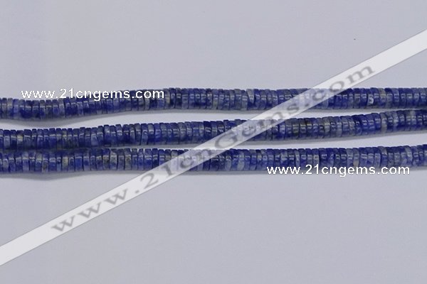 CRB1022 15.5 inches 2*6mm heishi sodalite beads wholesale