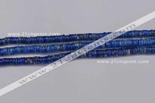 CRB1027 15.5 inches 2*6mm heishi lapis lazuli beads wholesale