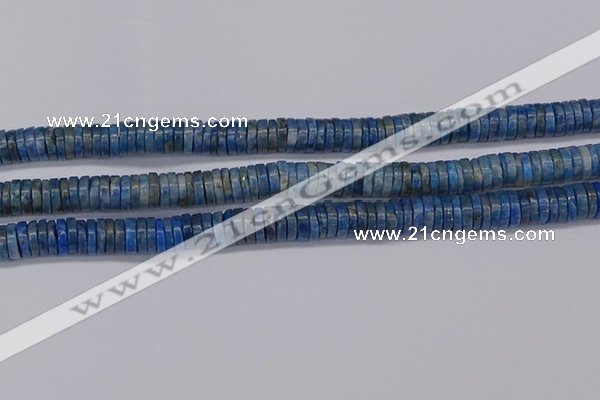 CRB1028 15.5 inches 2*7mm heishi lapis lazuli beads wholesale