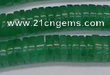 CRB1033 15.5 inches 2*7mm heishi green aventurine beads wholesale