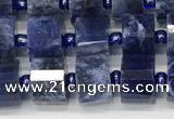 CRB1073 15.5 inches 5*8mm - 6*8mm faceted tyre sodalite beads