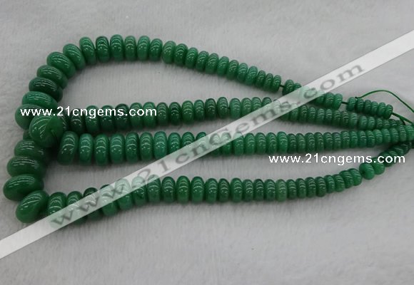 CRB1107 15.5 inches 5*8mm - 9*18mm rondelle green aventurine beads