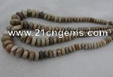 CRB1109 15.5 inches 5*8mm - 9*18mm rondelle chrysanthemum agate beads