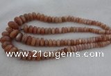 CRB1111 15.5 inches 5*8mm - 9*18mm rondelle moonstone beads