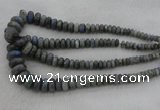 CRB1114 15.5 inches 5*8mm - 9*18mm rondelle labradorite beads