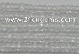 CRB112 15.5 inches 2.5*4mm faceted rondelle white crystal beads