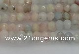 CRB1201 15.5 inches 3*4mm faceted rondelle morganite beads