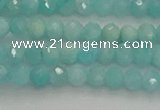 CRB1216 15.5 inches 4*6mm faceted rondelle amazonite beads