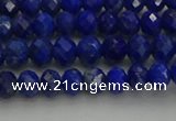 CRB1217 15.5 inches 4*6mm faceted rondelle lapis lazuli beads