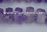 CRB1333 15.5 inches 7*14mm faceted rondelle lavender amethyst beads