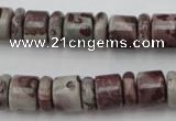 CRB137 15.5 inches 6*12mm & 10*12mm rondelle artistic jasper beads