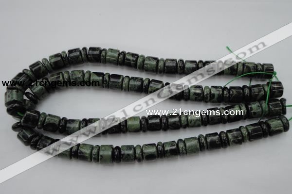 CRB139 15.5 inches 6*12mm & 10*12mm rondelle kambaba jasper beads