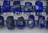 CRB1391 15.5 inches 6*10mm faceted rondelle lapis lazuli beads