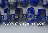 CRB1394 15.5 inches 8*16mm faceted rondelle lapis lazuli beads