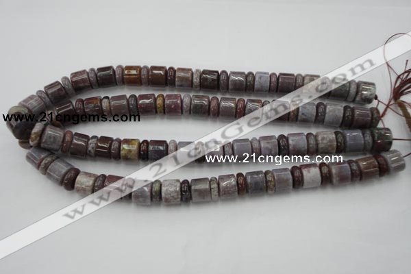 CRB142 15.5 inches 6*12mm & 10*12mm rondelle ocean agate beads