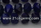 CRB1451 15.5 inches 8*10mm faceted rondelle lapis lazuli beads