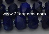 CRB1452 15.5 inches 10*14mm faceted rondelle lapis lazuli beads