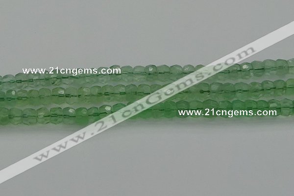 CRB1459 15.5 inches 5*8mm faceted rondelle green fluorite beads