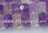 CRB1810 15.5 inches 6*12mm faceted rondelle ametrine beads