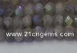 CRB1852 15.5 inches 4*6mm faceted rondelle labradorite beads