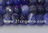 CRB1858 15.5 inches 6*10mm faceted rondelle sodalite beads