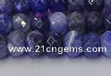 CRB1858 15.5 inches 6*10mm faceted rondelle sodalite beads