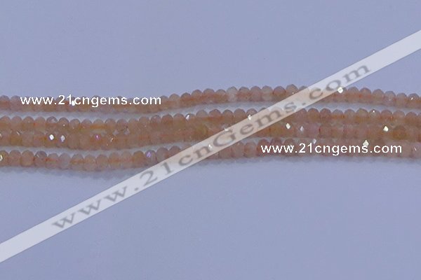 CRB1867 15.5 inches 2.5*4mm faceted rondelle moonstone beads