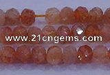 CRB1873 15.5 inches 2.5*4mm faceted rondelle sunstone beads