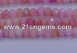 CRB1875 15.5 inches 2*3mm faceted rondelle pink opal beads