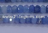CRB1891 15.5 inches 3*5mm faceted rondelle aquamarine beads