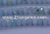 CRB1894 15.5 inches 2.5*4mm faceted rondelle larimar beads