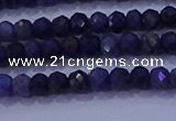 CRB1903 15.5 inches 2*3mm faceted rondelle sapphire beads