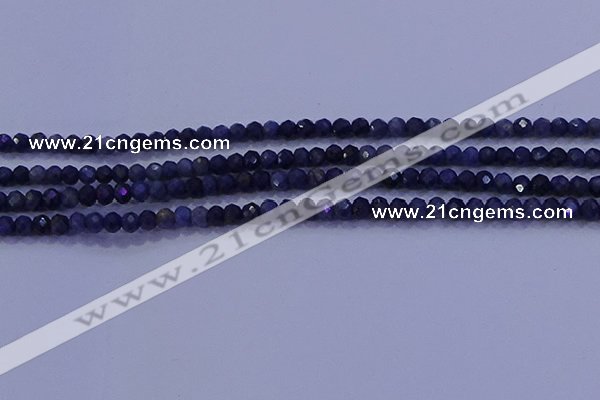 CRB1903 15.5 inches 2*3mm faceted rondelle sapphire beads