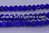 CRB1910 15.5 inches 2.5*4mm faceted rondelle lapis lazuli beads