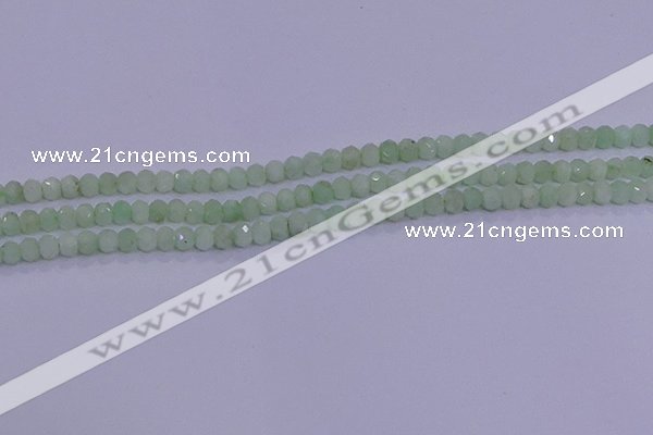 CRB1913 15.5 inches 2.5*4mm faceted rondelle green opal beads