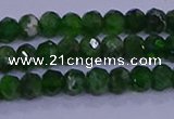 CRB1921 15.5 inches 2*3mm faceted rondelle diopside beads