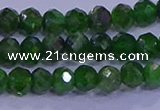 CRB1922 15.5 inches 2.5*4mm faceted rondelle diopside beads